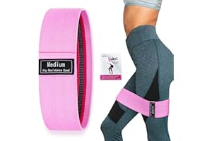 Vikaster Elastique Musculation en Tissu, Bande Elastique Musculation 3 Niveaux de Forc, Ceinture Musculation Antidérapant avec Sac de Rangement, Élastique Sport pour Homme et Femme, Fessiers/Squat