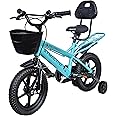 Amazon Brand - Symactive Mini Sprinter, 14T Single Speed Kids Rigid Suspension Cycle/Bicycle/Bike, Caliper - Brakes, Frame Size: 10 Inch, Age: 3-5 Yr, Eva Tyre (Pearlized Blue/Green, Unisex)