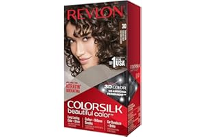 Revlon – Colorsilk Beautiful Color, Coloración Capilar Permanente, con Keratina y Aminoácidos, Color Intenso, Larga Duración, Sin Amoníaco, Resultado Natural, Tono 30 CASTAÑO OSCURO
