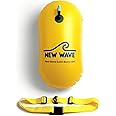 New Wave Swim Bubble for Open Water Swimmers and Triathletes - Be Bright, Be Seen & Be Safer with New Wave While Swimming Outdoors with This Safety Swim Buoy Tow Float