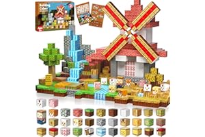 GraceDuck Magnetic Blocks - 150 PCS Build Magnetic Farm Animal Homes - Magnetic Toys for Montessori Toddler Christmas Birthday Gifts - STEM Sensory Toys for 3 4 5 6 7 8 9 10 Year Old Boys & Girls