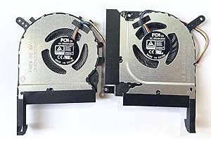 ANNESA Fleshy Leaf New CPU+GPU Cooling Fan Replacement for Asus Strix TUF 2 A15 FA506Q FA506QR FA506QM FX506H FX506HC FX506HM A17 FA706I FX706HCB FA706Q FA706QR RTX30 2021 Series FNCX FNCY