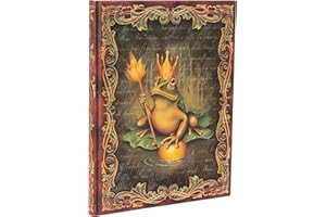 Paperblanks Diari a copertina rigida, I Fratelli Grimm, Il Principe Ranocchio, Ultra, Bianco, Chiusura con Fascia Elastica