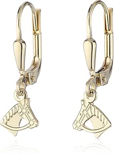 Orecchini pendenti ad anelle in oro giallo 333/1000 sbalzato, g 19,87