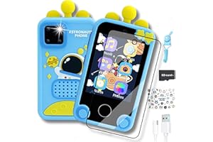 CONNECTOYS Telephone Portable pour Enfant - Smartphone Enfant - Appareil Photo Enfant - Cadeau Enfant 3 4 5 6 7 8 9 Ans -Jeux Educatif-Livre Audio-Musique-Puzzle-Jouet Enfant avec Programme Ludique -Sécurité