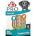 8in1 Pro Dental Twisted Sticks - healthy chew sticks for dogs for dental care, 35 pieces (pack of 1)