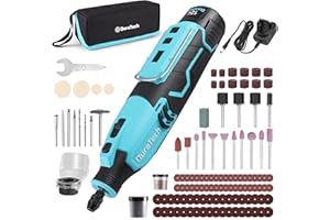 DURATECH Cordless Rotary Tool, 12V Rechargeable Rotary Tool with 118pcs Accessories, 7 Variable Speed 35000RPM, Power Rotary Multi Tool Kit for Sanding, Polishing, Carving, Drilling and DIY Crafts