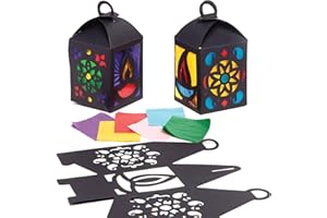 Baker Ross Kits Linterna Diwali (paquete de 4) - Artes y manualidades para niños