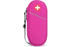 SITHON Epipen Borsa da Trasporto Isolata, Portatile Medicinali di Emergenza Custodia da Viaggio per Bambini e Adulti, per 2 EpiPens, Asthma Inhaler, Anti-Histamine, Auvi-Q, Allergy Medicine Essentials