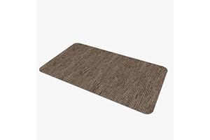 Comart - Dywan kuchenny Nancy - Antypoślizgowy - Można prać w pralce - Nowoczesny chodnik szenilowy - Bieżnik do przedpokoju i kuchni - Miękki i trwały - Wyprodukowano we Włoszech - Brązowy - 50 x 130