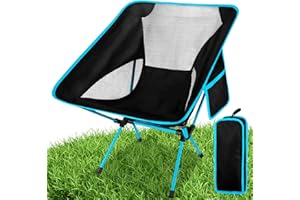 USHOP Silla de Camping Plegable,Silla Plegable Camping,Portátil Silla Campings Plegable Ligera con Bolsa de Almacenamiento portátil,Ligera para Jardín,Playa,Pesca,Viajes,Senderismo