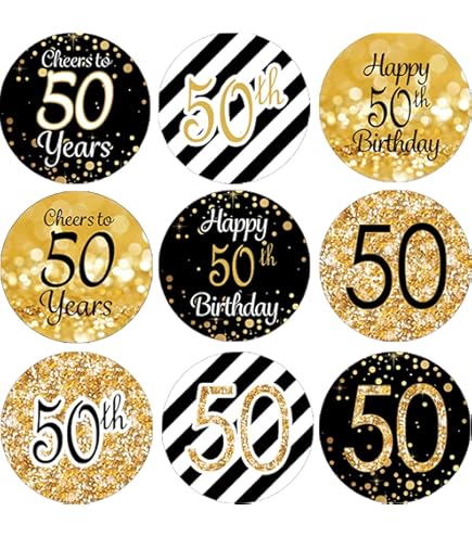 Adesivi Per 50° Compleanno - 3 Pezzi, Design 1975, Per Bottiglie, Lucidi E Originali - Foto 3
