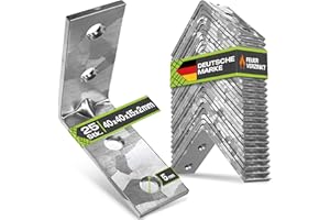 INNONEXXT Premium Staffe Angolari | 25 pezzi, 40x40x15x2mm | Connettore angolare, staffetta angolare, Angolo a L, angolari metallo per legno, squadrette angolari, angolare ferro | acciaio inossidabile