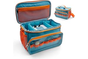 CYEEHXIN 2022 Carrying Case for Toniebox Starter Set - Portable Bag for Toniebox Audio Player, Tonie Figures Characters, Headphones and Charger, Storage Bag with Shoulder Strap and Handle Bar, Cute Design