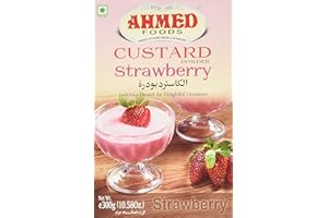 Ahmed Foods Strawberry Flavor Custard Powder, 300 g