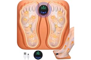 EMS Foot Massagers for Pain and Circulation, Humitay 3D Electric Foot Massager Mat with 6 Modes and 15 Intensity Levels for Improved Circulation, Muscle Relaxation and Pain Relief