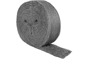MOGRQAP 20 M Stahlwolle 000 Gegen Mäuse und Ratten, Edelstahlwolle 000 Metall Polieren Stahl Wolle Nagerstop Wirksam Mäuseabwehr für Löcher, Wand Risse, Lüftungsgitter, Reinigen und Polieren