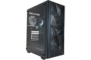 CyberpowerPC Regiment PC Gamer - AMD Ryzen 5 4600G avec Graphique Intégrée, RAM 8Go, SSD NVMe 500Go, 450W 80+ PSU, Wi-FI, Windows 11, Sylph RGB