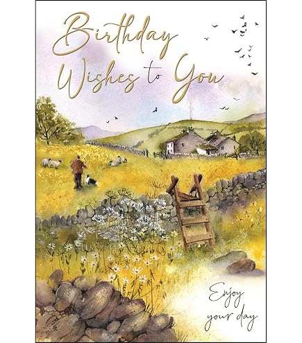 Biglietto Di Auguri Jonny Javelin Con Torta Al Limone E Fiori, Lamina Argentata E Glitter, Formato 145x194 Mm