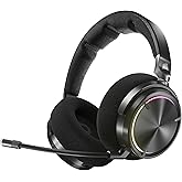 Corsair Virtuoso MAX Wireless Auriculares para Juegos con Bluetooth – Dolby Atmos, SoundID, Cancelación Activa del Ruido, Mic