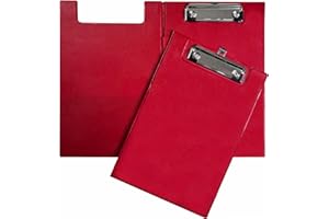 JANRAX A5 rojo, portapapeles con soporte para bolígrafo