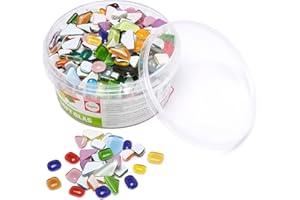 Rayher Mosaico Vetro Soft Misto, Colori Misti, Poligonale Barattolo 500G, 14796999