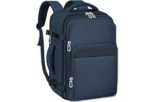 OTAHGK Mochila de Viaje Cabina Avion 40 x 20 x 25 para Ryanair Equipaje de Mano Maletas de Cabina Bolsa de Viaje Hombre Mujer Mochila Informal para computadora portátil -Azul