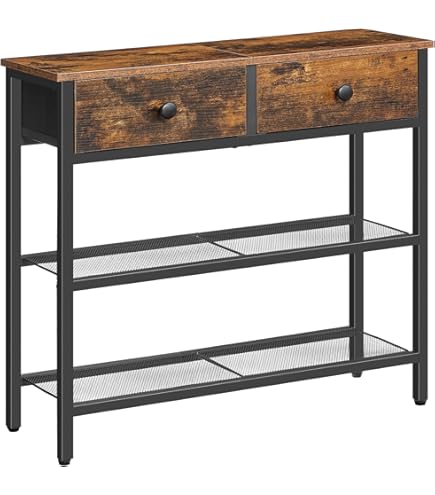 Tavolino Consolle Rovere – 78×30×80 Cm – Legno Multistrato – Per Ingresso, Salotto