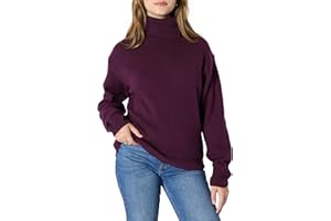 Amazon Essentials Damen (Demis Favorit) Relaxed-Fit Pullover Rollkragen Baumwollmischung
