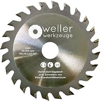 TopsTools CS7624T Kreissägeblatt – 76 Mm, 24 Zähne, 10 Mm Bohrung, TCT Für Holz & Kunststoff, Passt Für Bosch, Milwaukee, Parkside