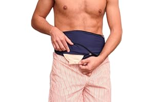 SIIL Stoma Belt for Men & Women S | Premium Ostomy Belt & Ostomy Bag Covers | Ostomy Belt| Sports & Swimming | Colostomy Belts, Illeostomy Covers | Stoma Wrap (Improved Zipper & Velcro's)