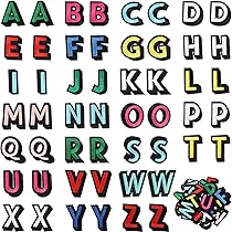 5 vellen 215 stuks opstrijkbare letters en cijfers voor kleding, 5 inch opstrijkbare