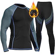 Intimo Termico Set Maglietta E Pantaloni - Termico, Traspirante, Senza Cuciture Per Sport Invernali
