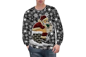 ELLA LUST Pull Moche De Noel Homme - Noël Drôle Ugly Christmas Sweater Manches Longues Vetement S-XXL Cadeaux Noel