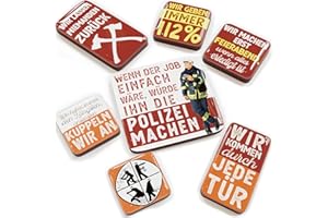 ‎LANOLU LANOLU Feuerwehr Geschenke für Männer Magnetset 7 teilig, Kühlschrankmagnete passendes Geschenk zum Feuerwehr Adventskalender