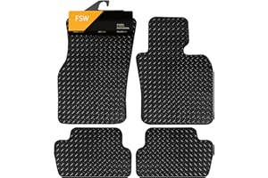 FSW - Fits BMW MINI F56 2014-2024 3Dr - Tailored Mats - HEAVY DUTY 3mm Rubber Mat - Anti Slip Mat - Waterproof, Non Slip Car Floor Mat, Anti Slip Backing - 4 Rubber Floor Mat Set