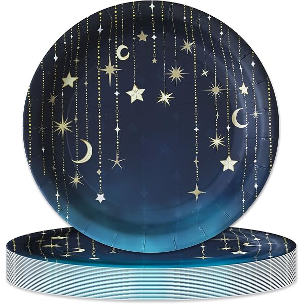 Creative Converting Galaxy Party Paper Plates | 8.75 Inch Round Space Themed Dinner Plates - Pack Of 8, Multicolor - View #6