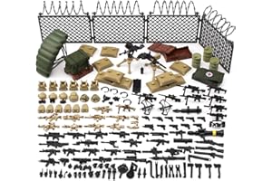 Feleph Kit d'armes Ensemble de Jouets Militaires Blocs de Construction modèle pour Figurines de Soldats, pièces de kit d'équipement compatibles avec la Grande Marque