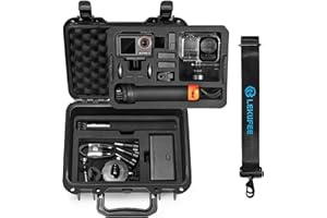 LEKUFEE Portable Waterproof Hard Case for DJI Osmo Action 6/5 Pro/4/3 Action Camera,Standard Combo,Adventure Combo,More Accessories(Case Only)