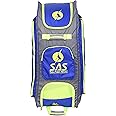 SAS SPORTS Cricket PRO Cricket Kit Bag with Wheels | Senior Cricket Kit Bag with Trolley | Duffle Kit Bag with Wheels for Cricket Equipment | Cricket Kit Bag Trolley (Large, Blue)