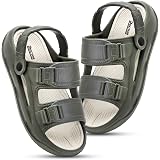 DOCTOR HEALTH SUPER SOFT Men's Sports Sandals | Lightweight EVA Sandals with Back Strap | Anti-Skid Cushioned Comfort Outdoor Casual Walking Sandals: 