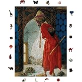 WePuzzleUp Ahşap Puzzle Yetişkin - Kaplumbağa Terbiyecisi - 450 Par&ccedil;a, 29 x 39 cm - Yapıştırıcı Folyo Dahil - Benzersiz Şekil