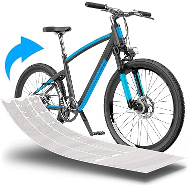 Set 34 Pezzi Pellicola Protettiva Telaio Bici – Adesivi Trasparenti Future Neon Blu V1 – Proteggi La Tua MTB