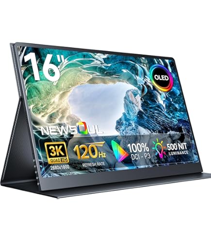 OLED モバイルモニター 16インチ 3K 2880x1800 120Hz Amazon.co.jp: UPERFECT OLED モバイルモニター 16インチ 3K 2880x1800