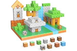 JauniQ Magnetische Bausteine Blöcke Sensorik Magnetische Spielzeug Geburtstag Weihnachten Geschenke für Jungen Mädchen Alter 3 4 5 6 7 8 EIN Ostergeschenk