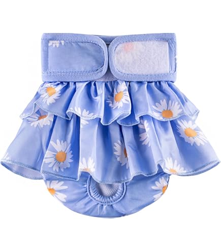 Pannolini Lavabili Per Cane Femmina - Confezione Da 3 Mutandine Assorbenti Per Calore E Incontinenza