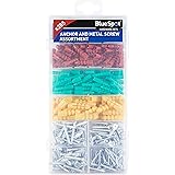 Blue Spot 40542 285PCE Anchor/Metal Screw Assortment, Set of 285 Pieces