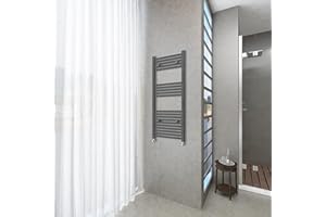 OCEAN ITALY S.R.L. Scaldasalviette radiatore da bagno moderno anthracite dimensioni 1200X500 mm