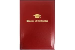 GraduationMall Diploma Copertura per Documenti e Premi e Certificati A4 La Laurea con La Lamina D'oro Stampata Bordeaux