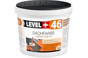LEVEL PLUS Colore del tetto, 7 kg, colore della base, rivestimento del tetto, membrana polimerica flessibile, altamente coprente, resistente alle intemperie, antracite RM46